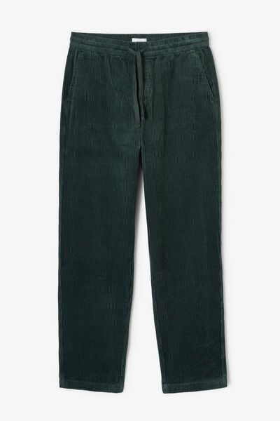 Pantalon en velours taille &eacute;lastiqu&eacute;e