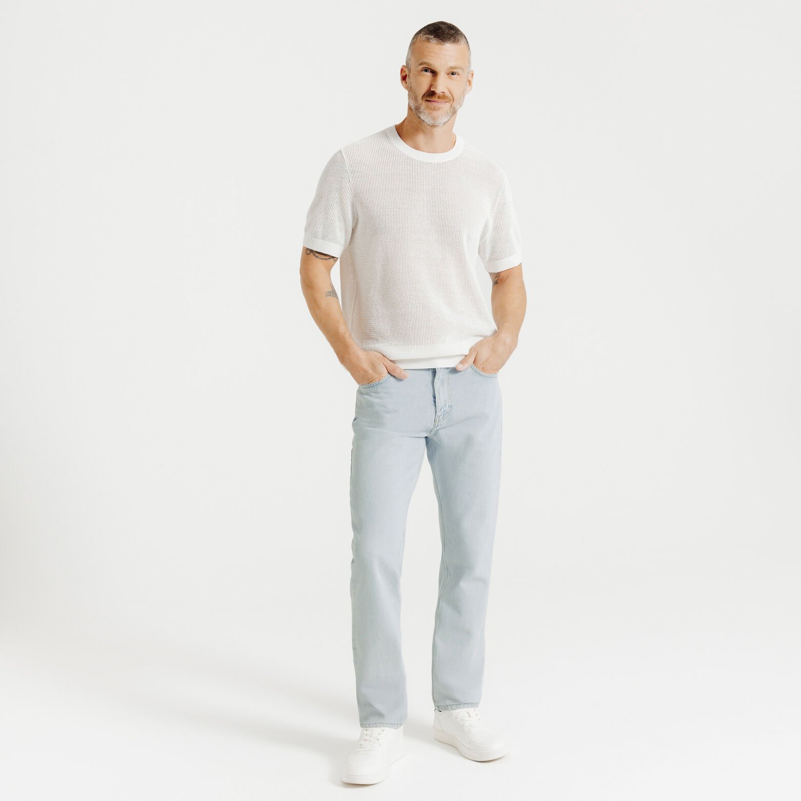 Jean straight rigide