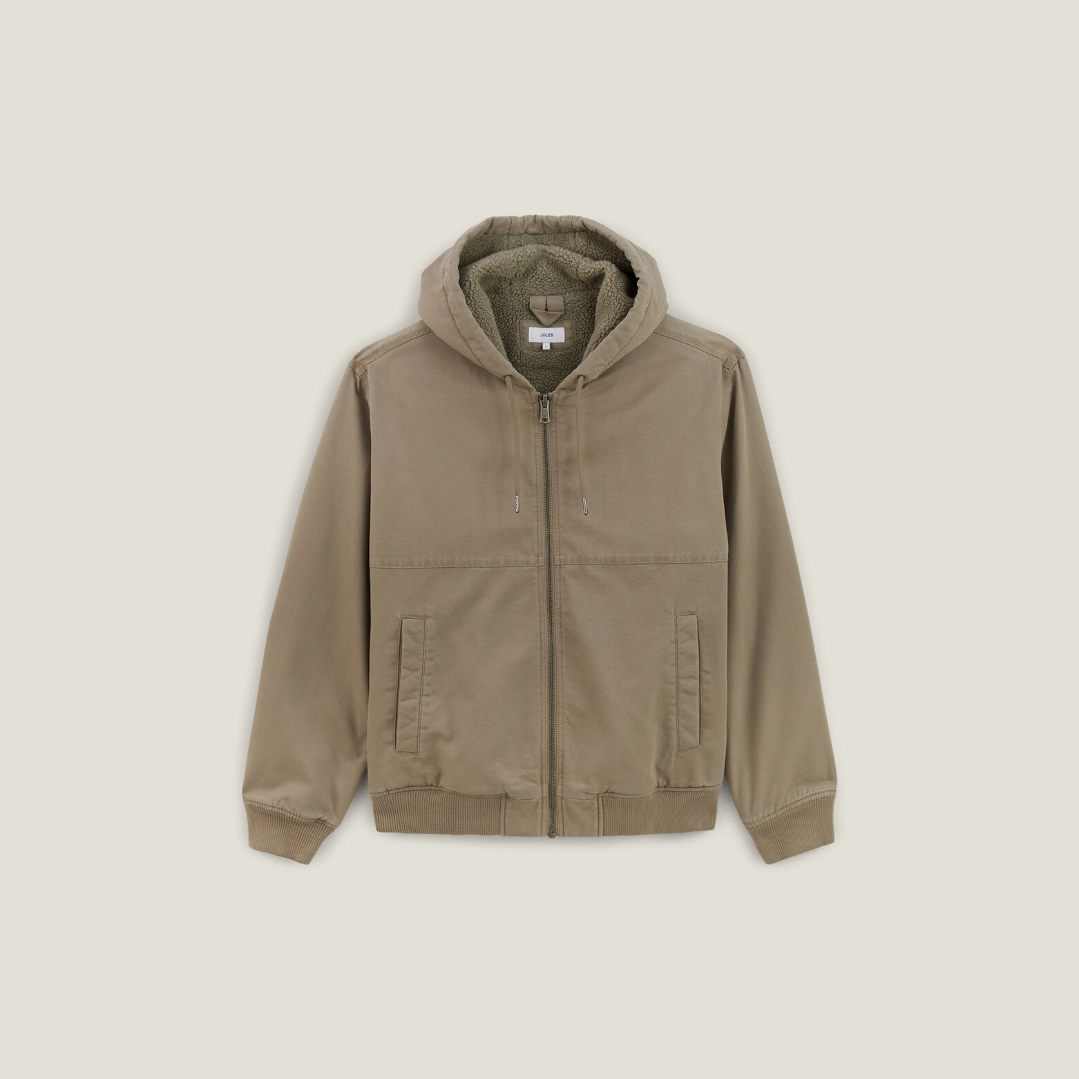 Blouson &agrave; capuche en coton