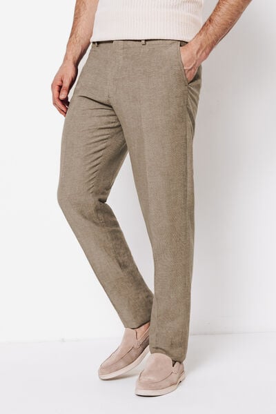 Pantalon de costume contenant du lin