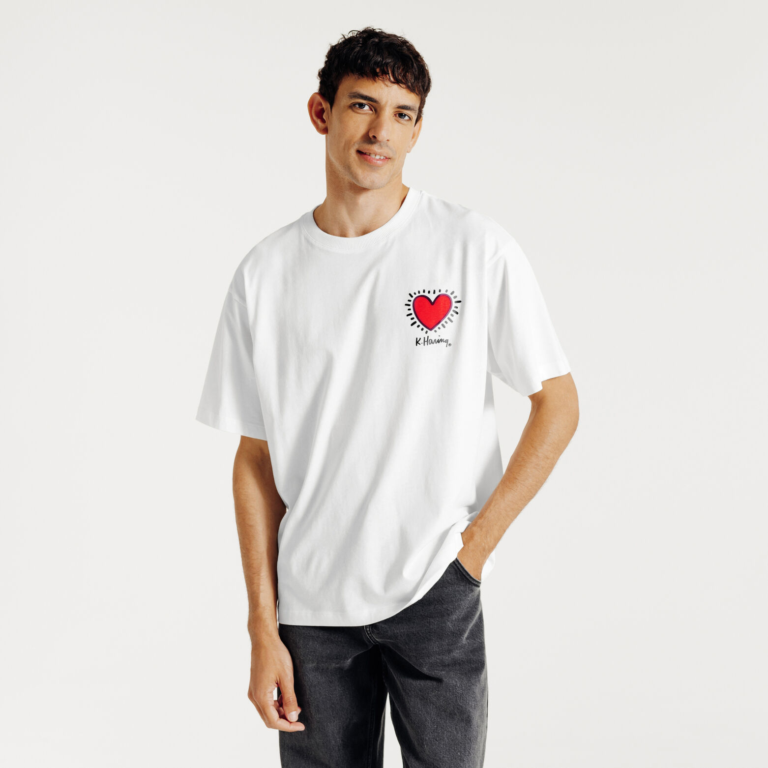 Tee shirt imprim&eacute; licence Keith Haring
