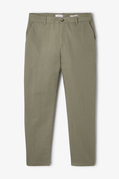 Pantalon chino tapered 7/8&egrave;me