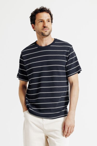 Tee shirt maille ray&eacute;