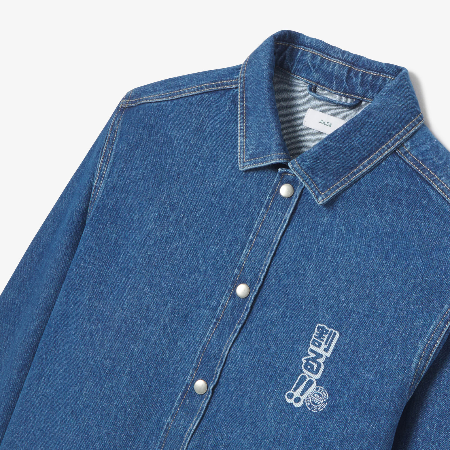 Veste en jean imprim&eacute;e Japon by Paiheme Studio