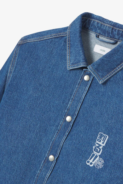 Veste en jean imprim&eacute;e Japon by Paiheme Studio