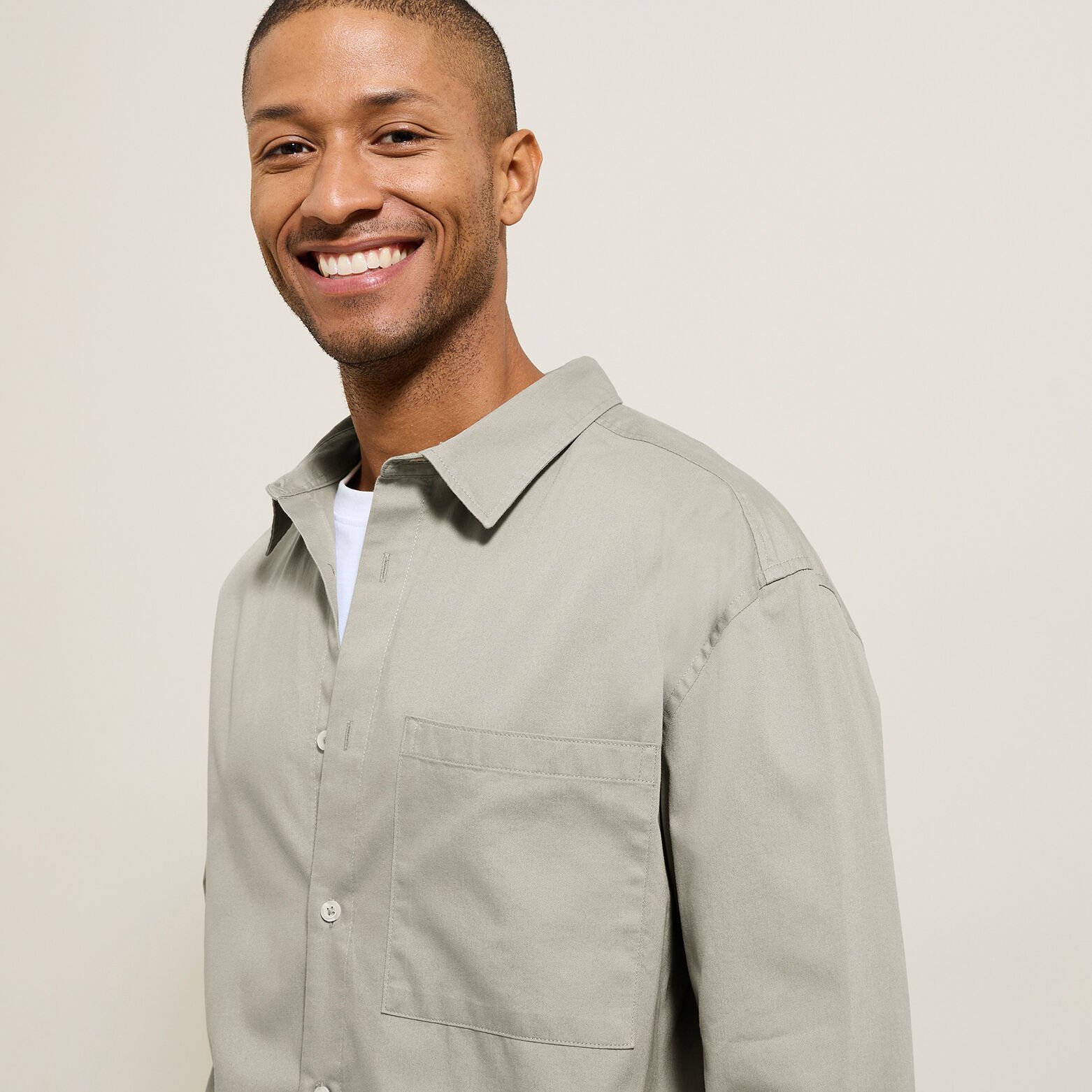 Chemise en coton twill