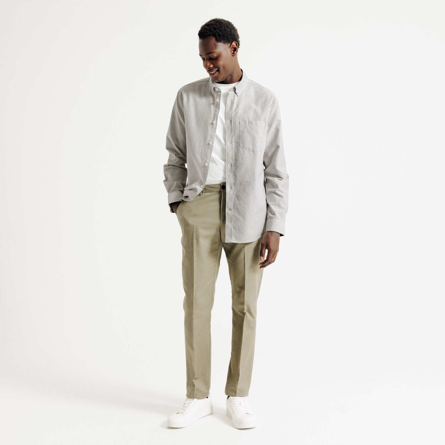 Chemise oxford ray&eacute;e "le parfait by JULES"