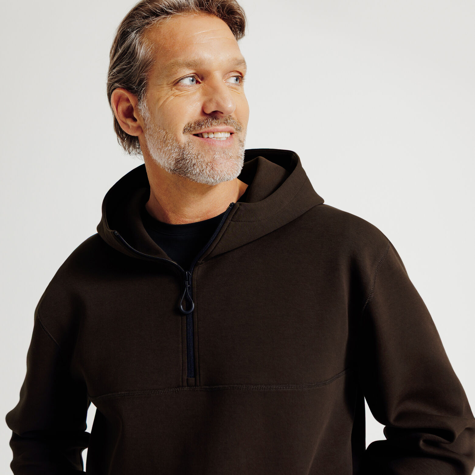 Sweat &agrave; capuche zipp&eacute; cordons