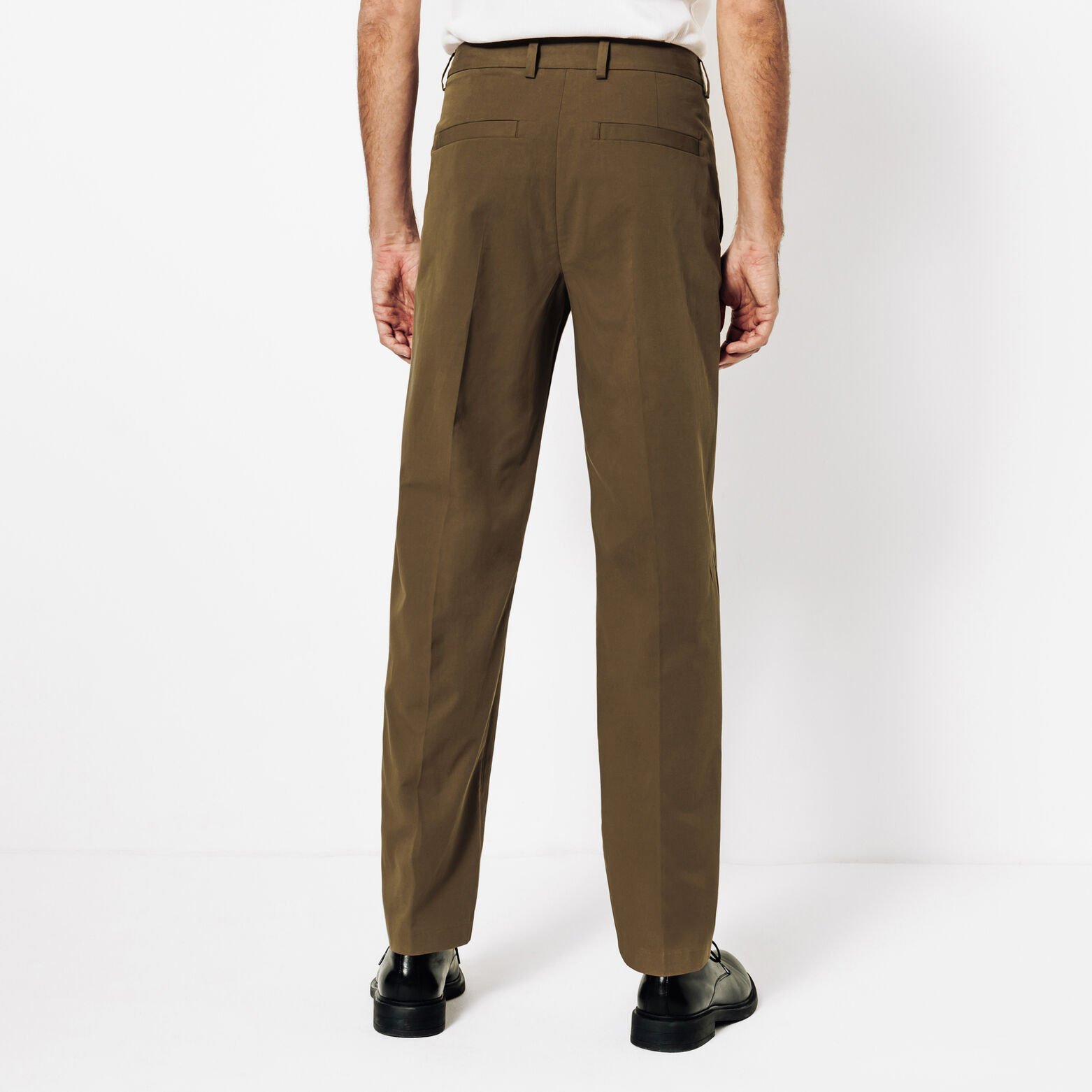 Pantalon chino large l&eacute;ger en  coton