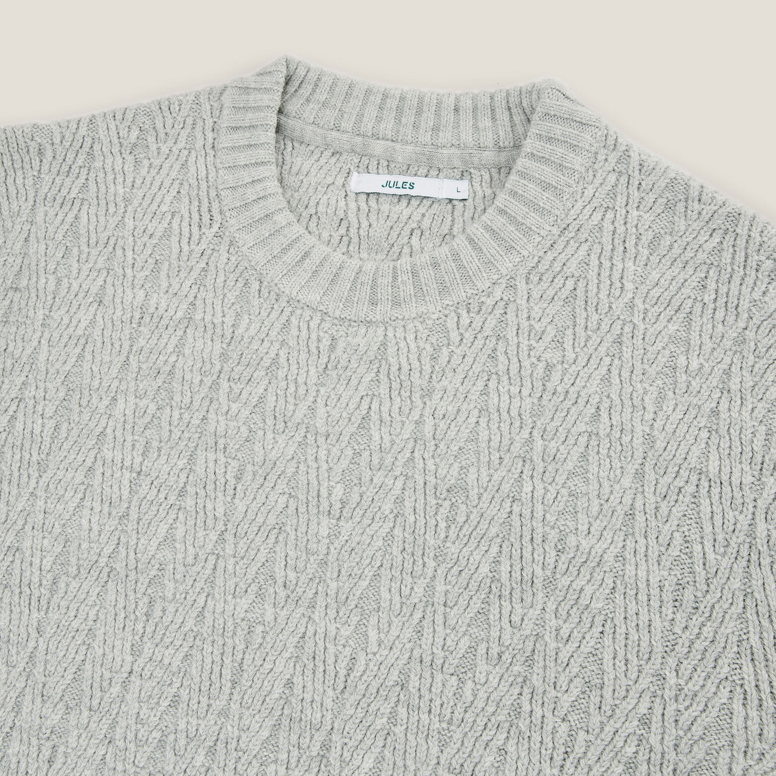 Kabeltrui met ronde hals