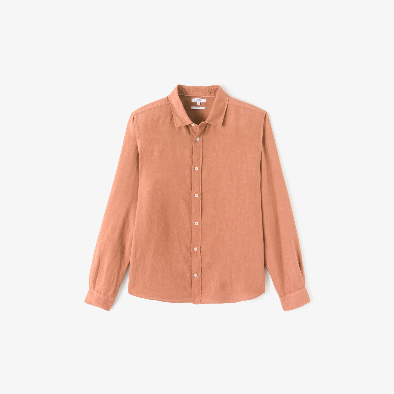 Regular fit hemd in linnen