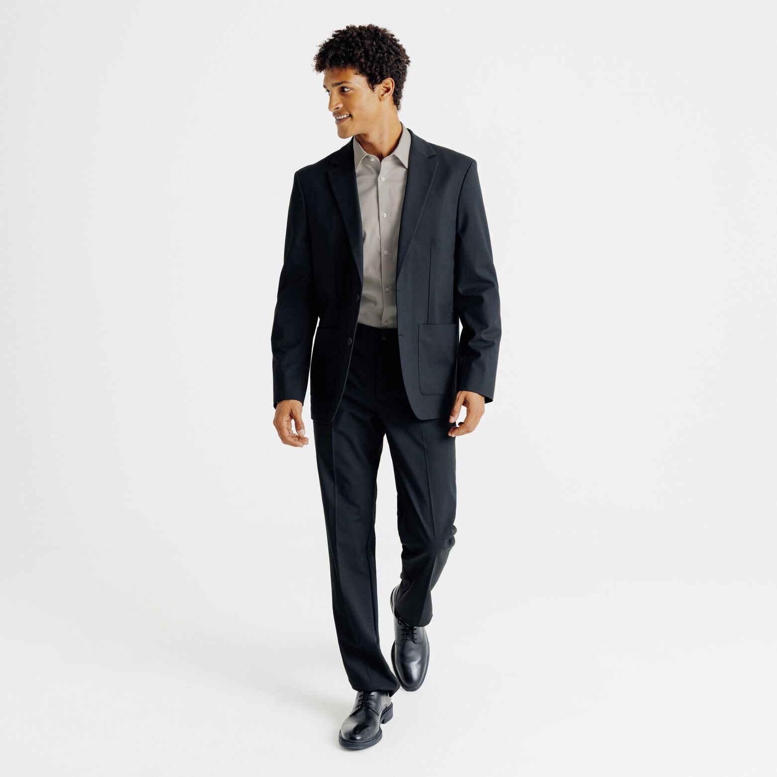 Chemise sans repassage en coton regular