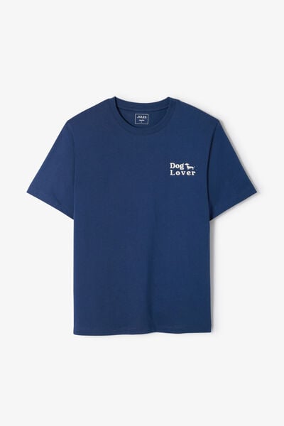 Tee shirt imprim&eacute; poitrine chien