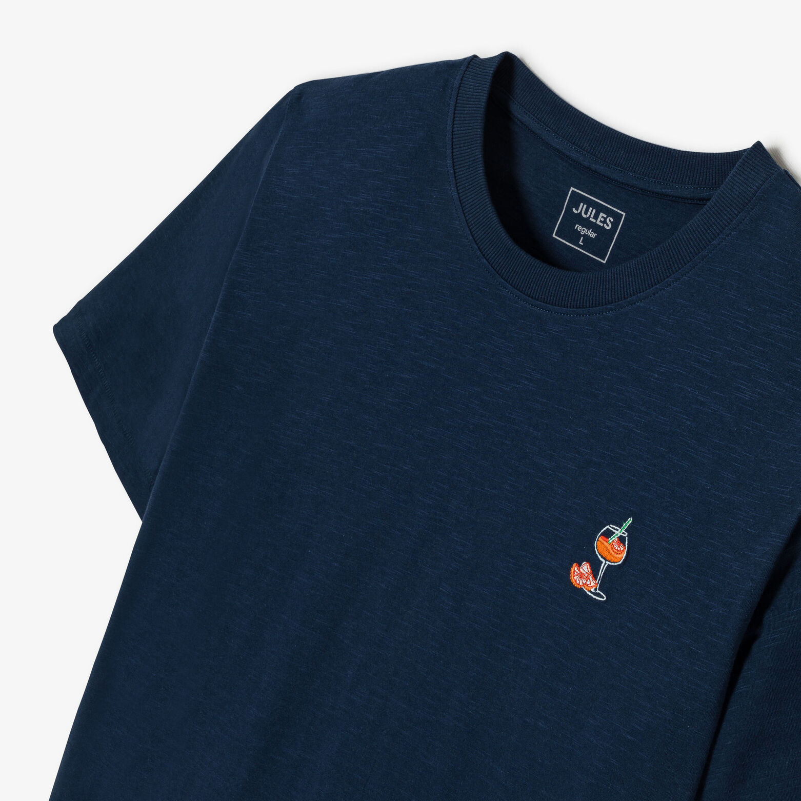 Tee shirt brod&eacute; en coton