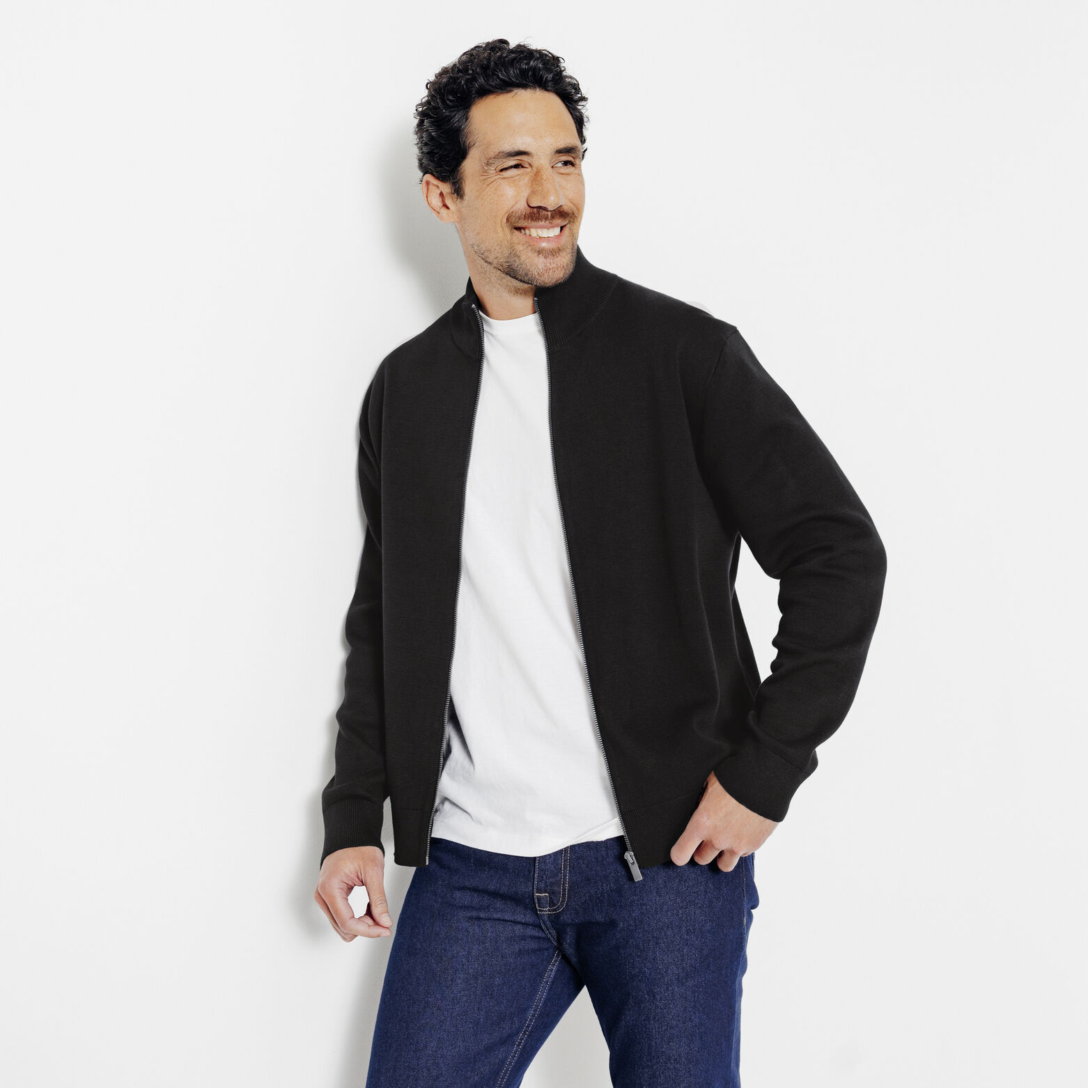 Gilet zipp&eacute; col montant