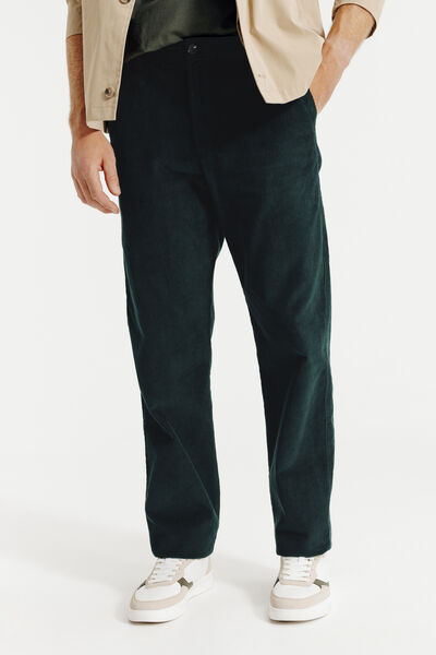 Pantalon chino loose velours
