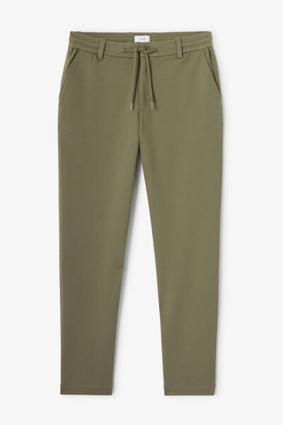 Pantalon chino tapered maille
