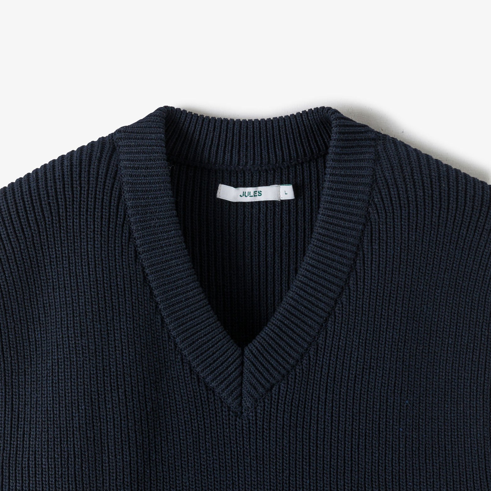 Trui met V-hals zonder mouwen