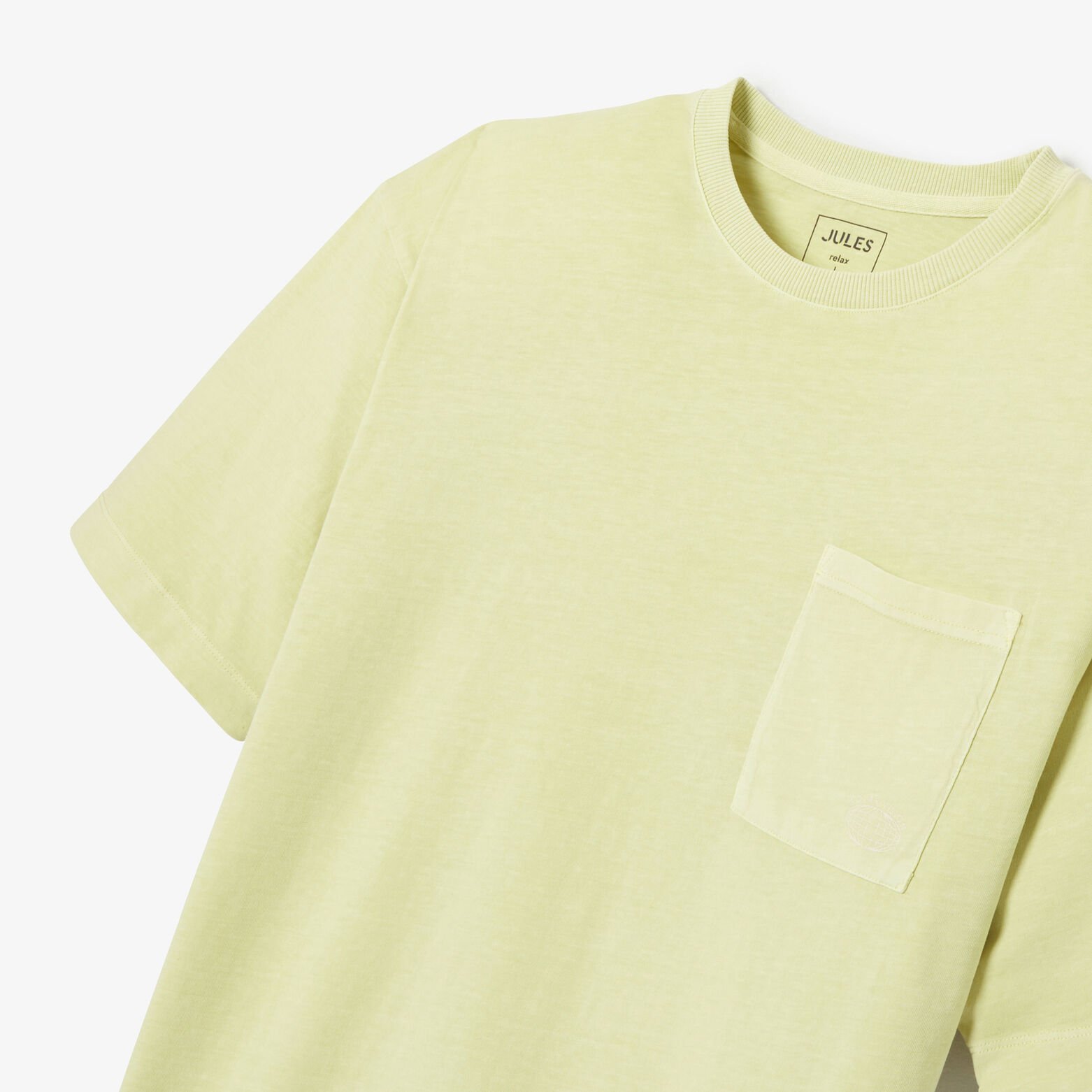 Tee shirt coton poche poitrine