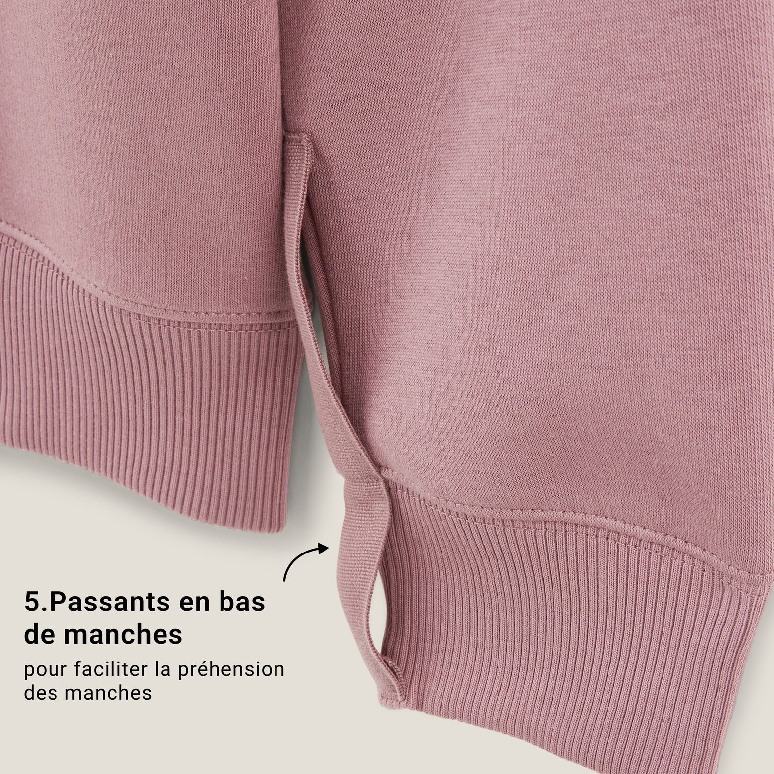 Sweat pour personne &agrave; mobilit&eacute; r&eacute;duite