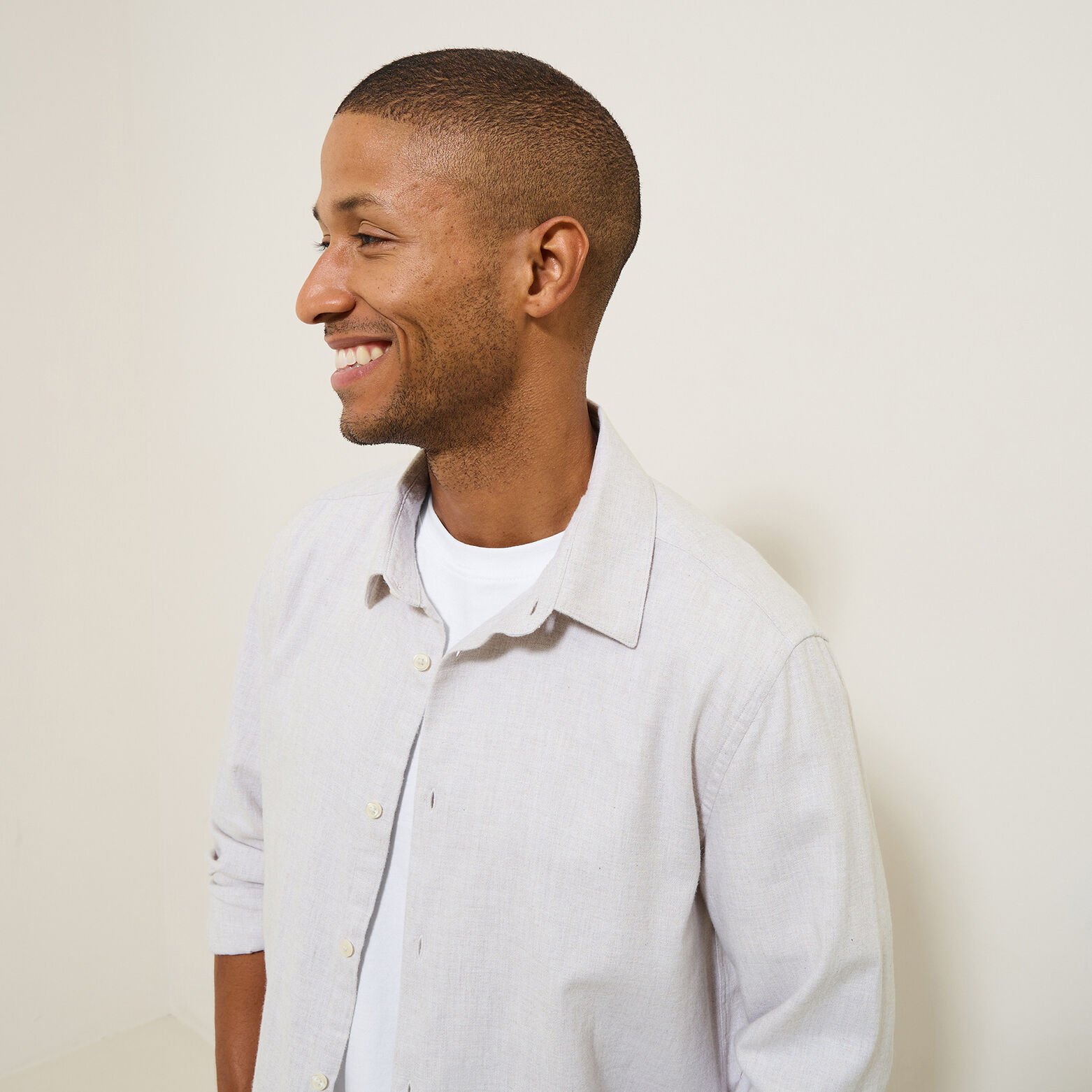 Chemise en coton flanelle col classique