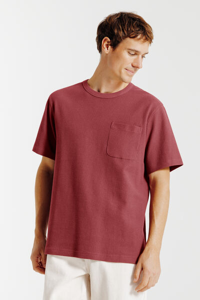 Tee shirt mati&egrave;re gaufr&eacute;e