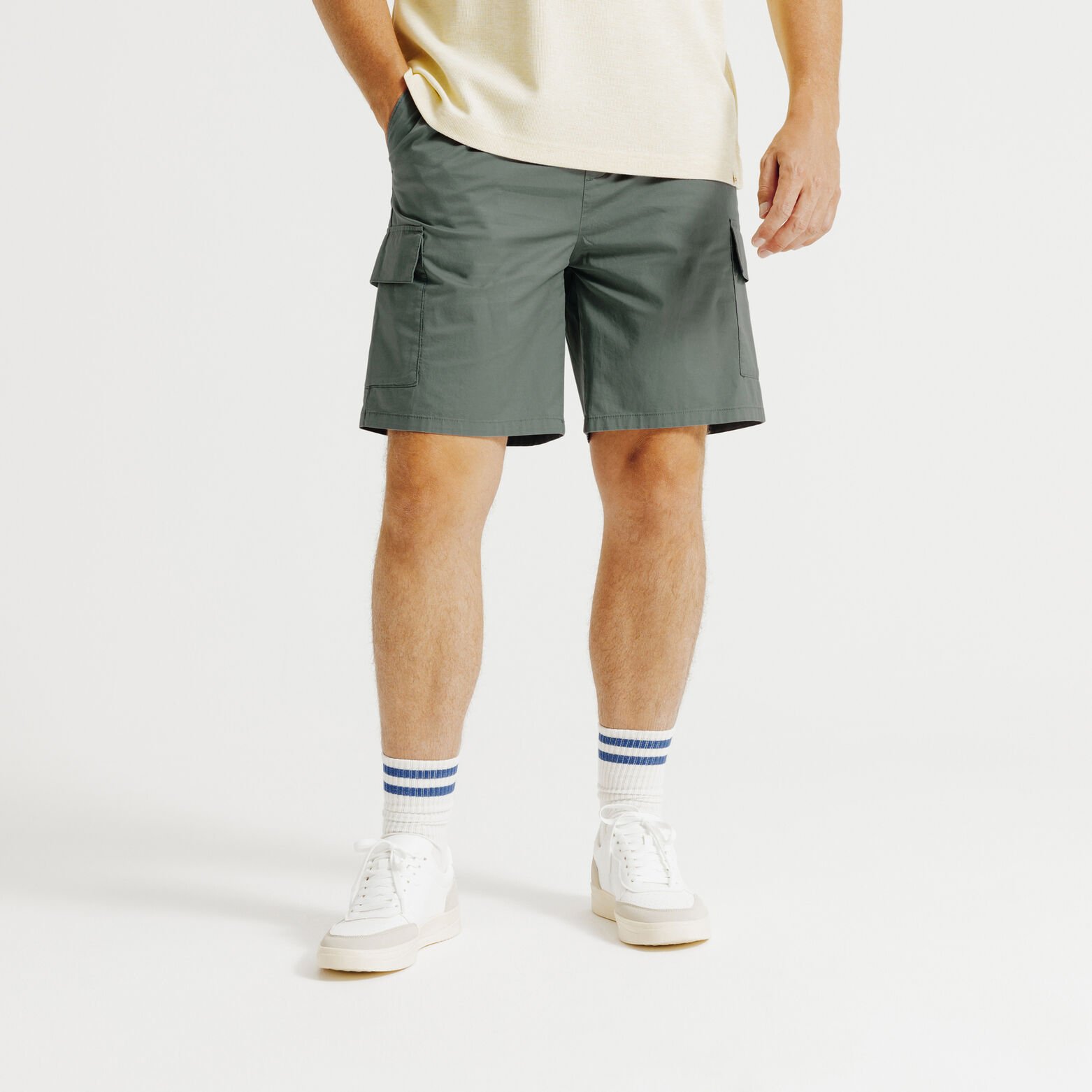 Cargo bermuda van technische stof