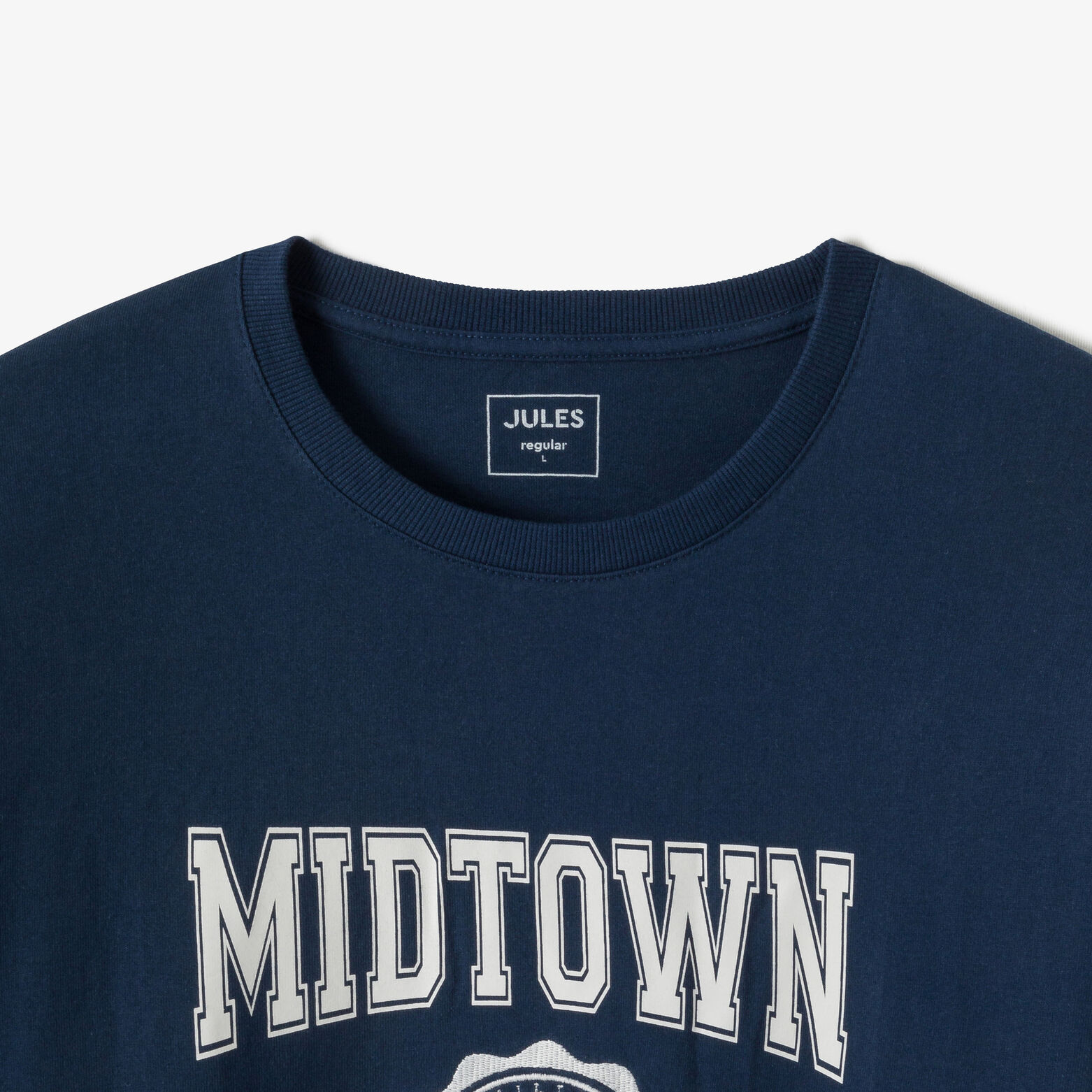 Tee shirt en coton broderie devant