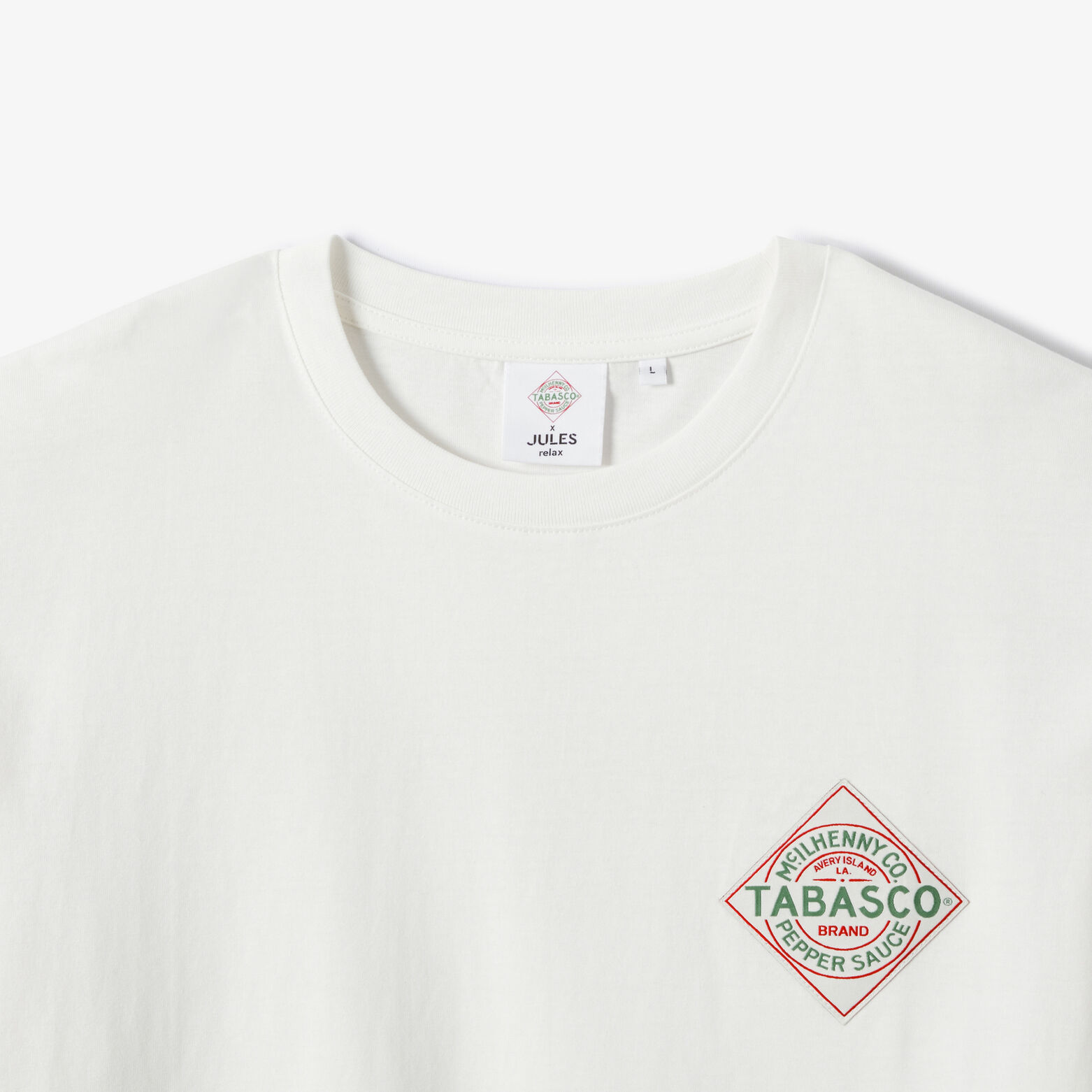 Tee shirt imprim&eacute; poitrine licence Tabasco