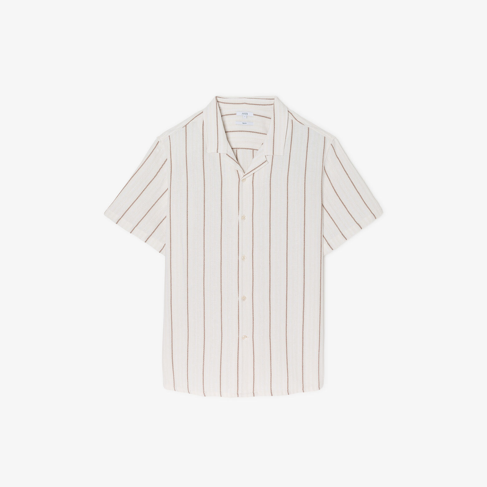 Chemisette en coton ray&eacute;e