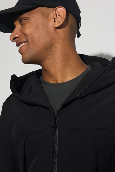 Blouson softshell &agrave; capuche
