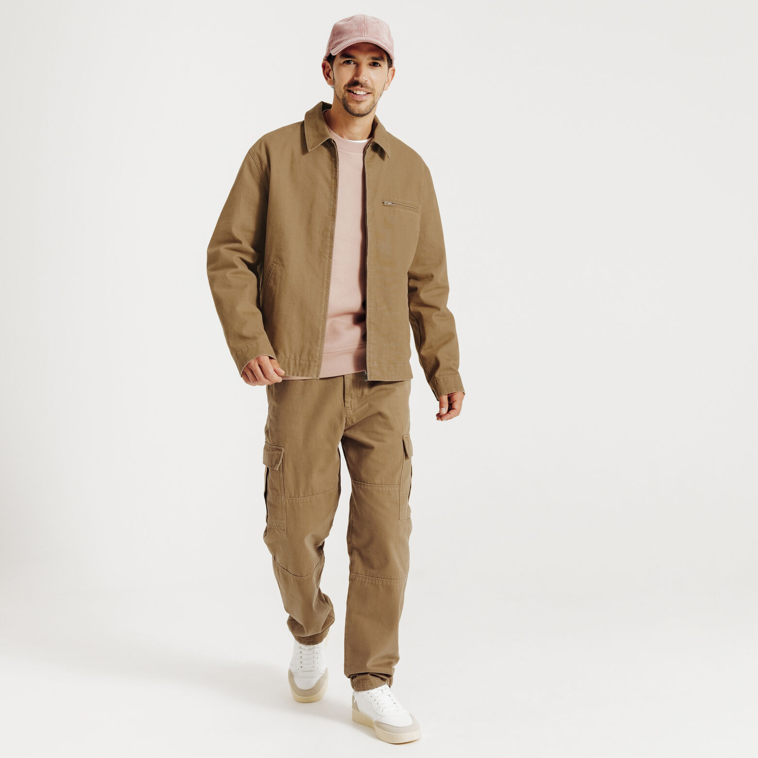 Jack voor tussenseizoen met hemdskraag