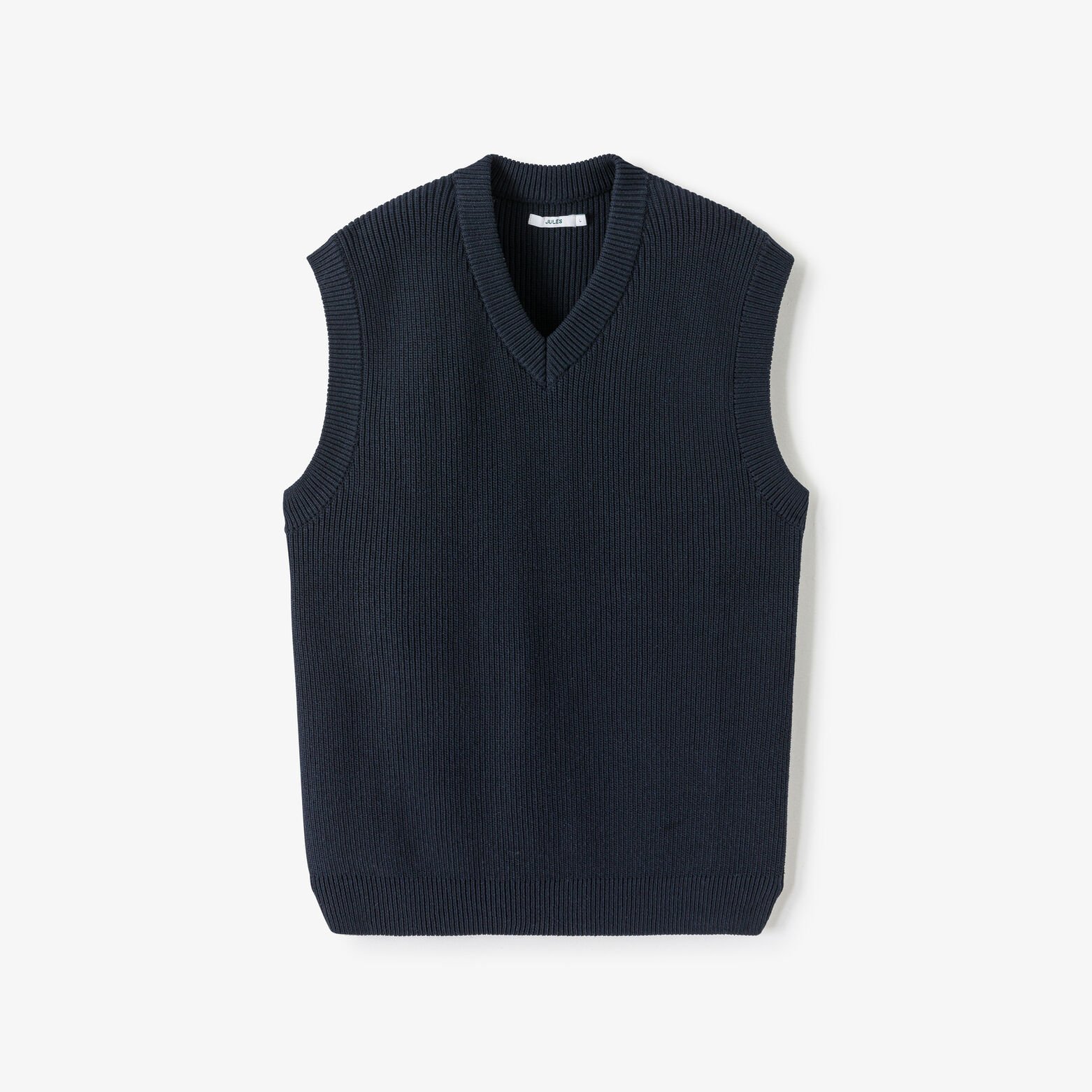 Trui met V-hals zonder mouwen