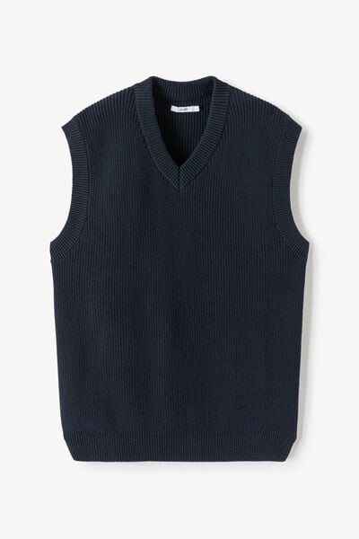 Trui met V-hals zonder mouwen