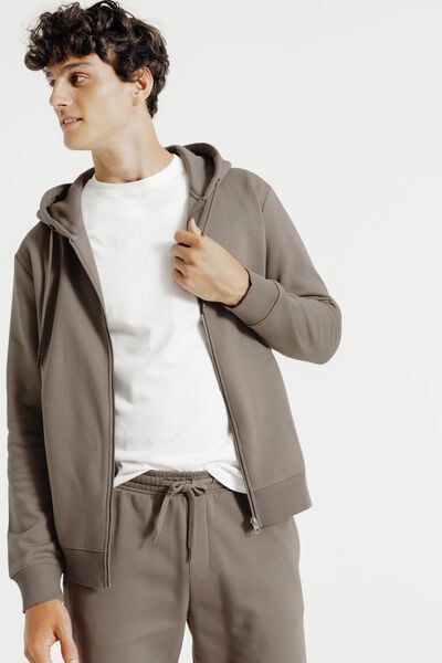 Sweat &agrave; capuche zipp&eacute;
