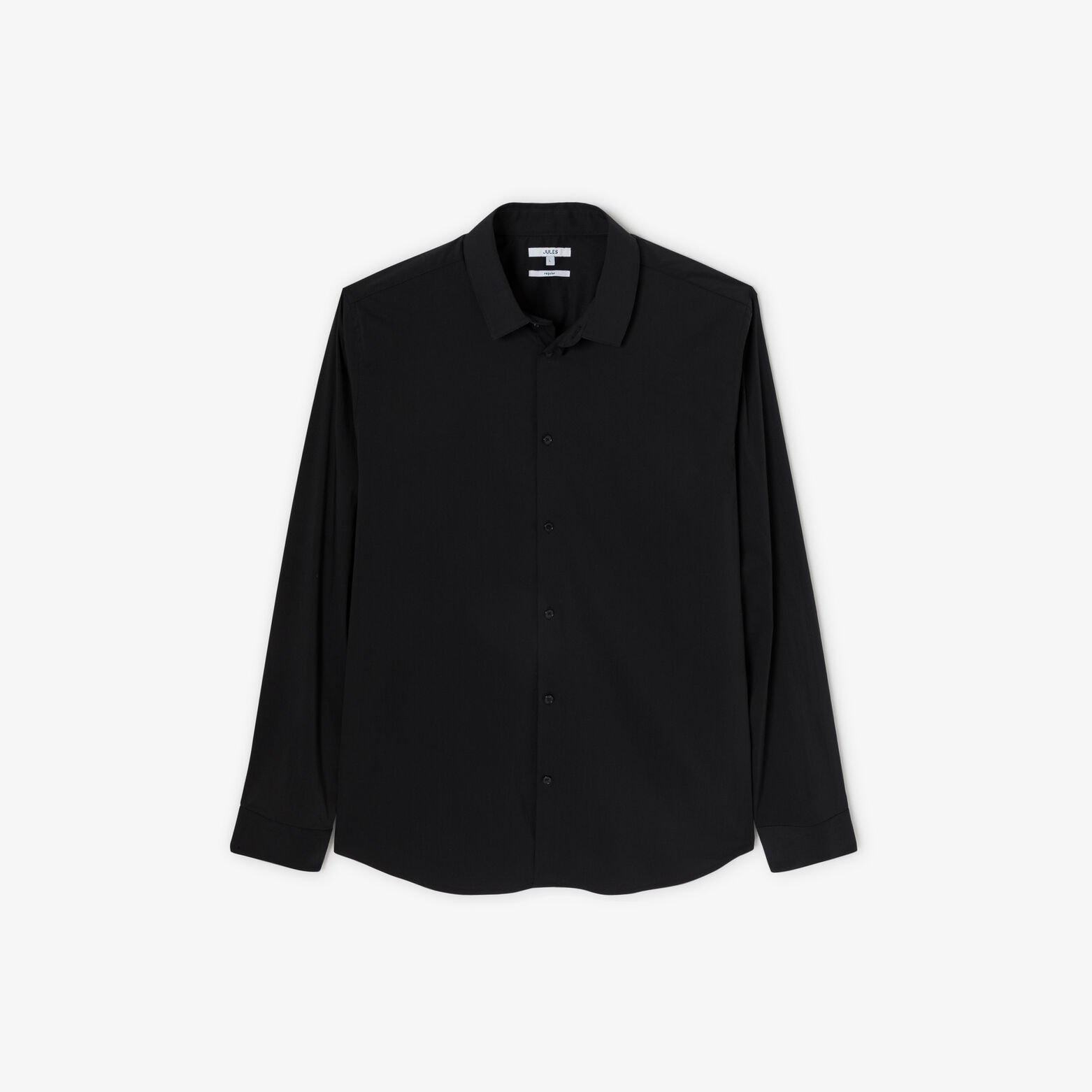 Chemise regular unie coton