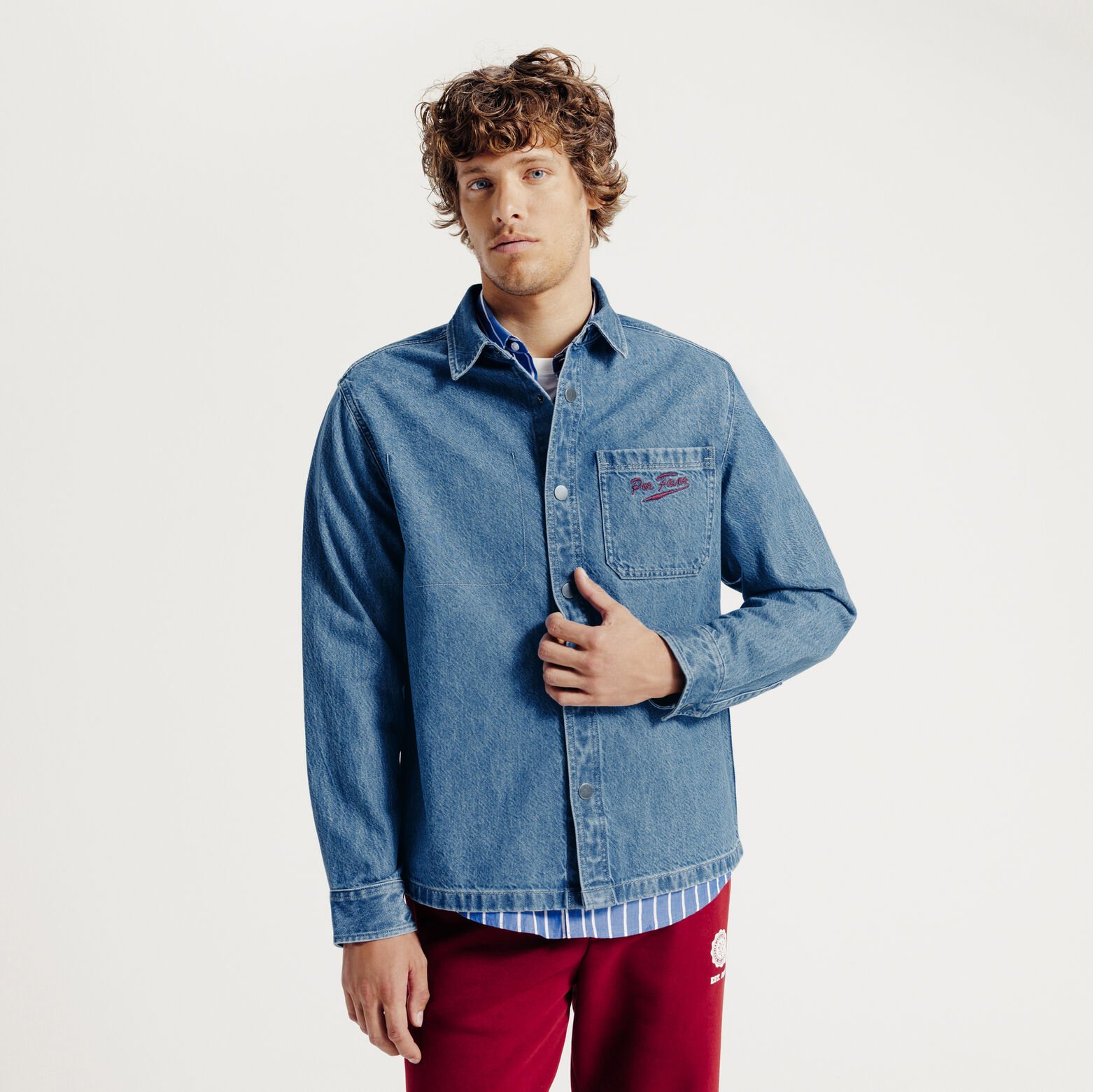 Surchemise en coton imprim&eacute;e