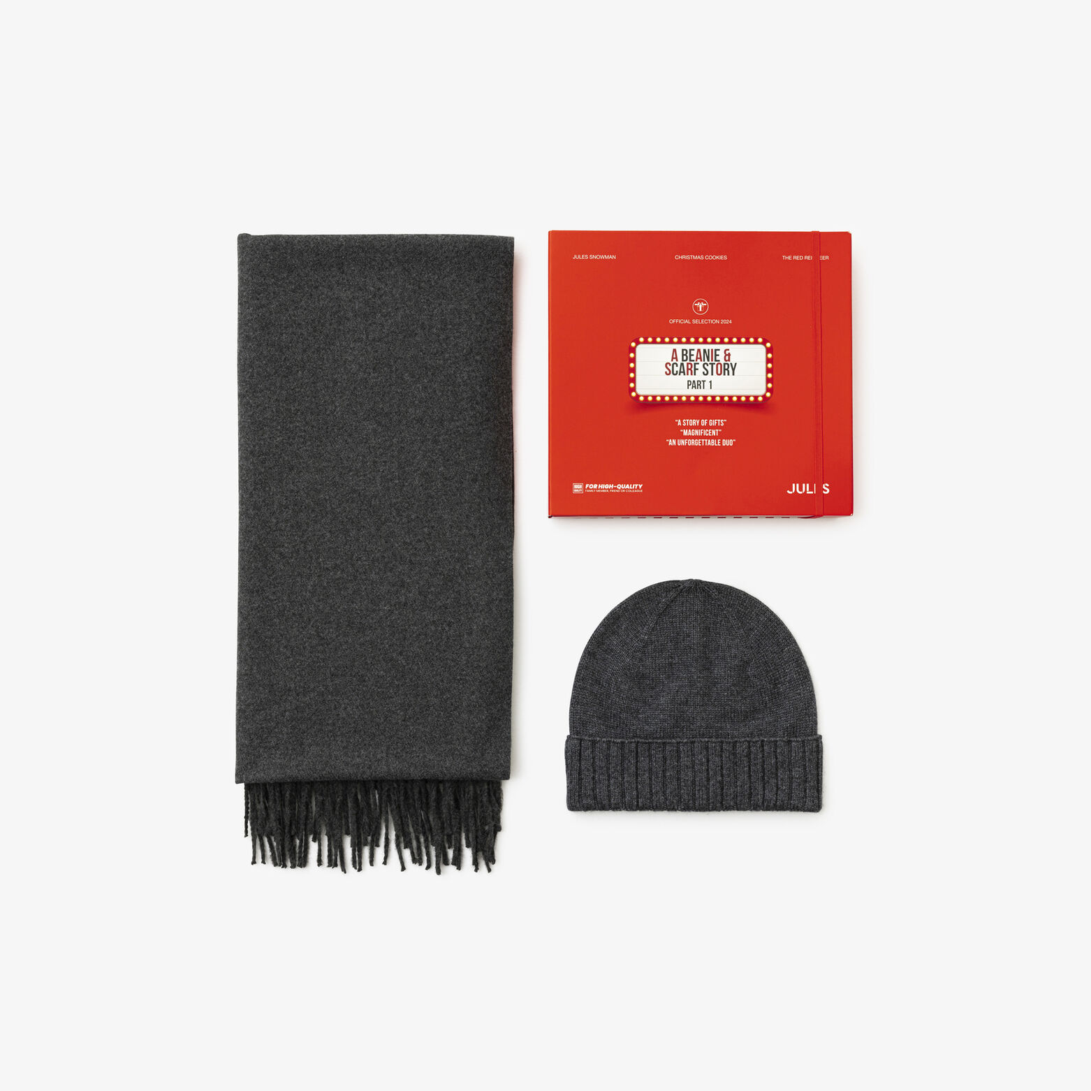 Geschenkbox Engelse versie muts en sjaal