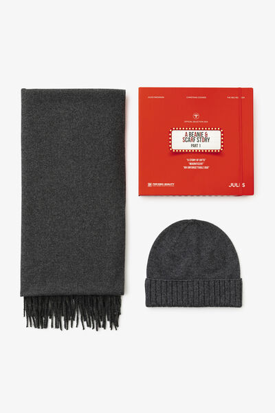 Geschenkbox Engelse versie muts en sjaal