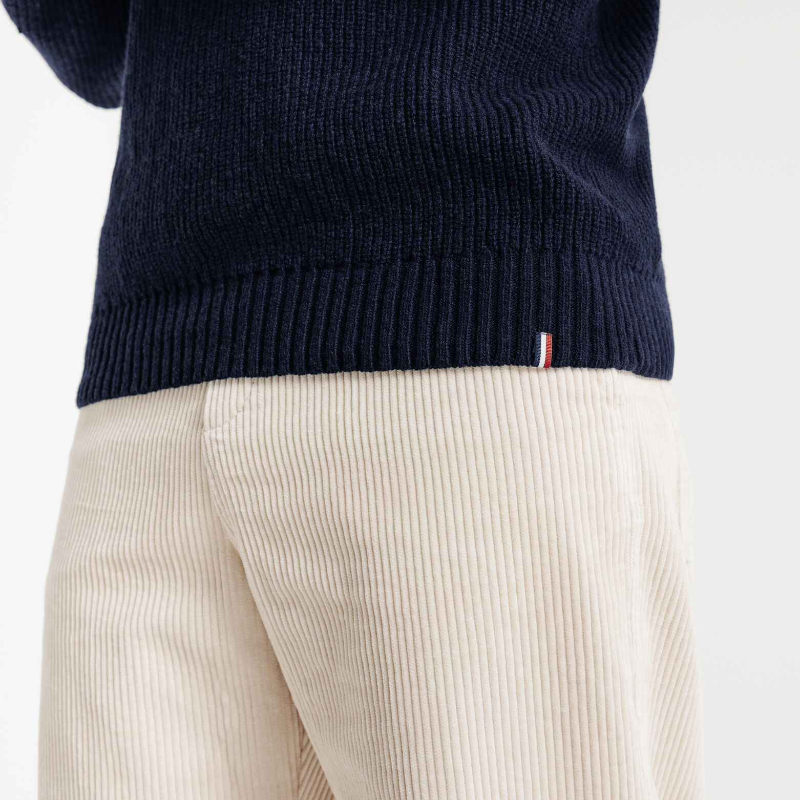 Pull m&eacute;rinos cachemire Made in France