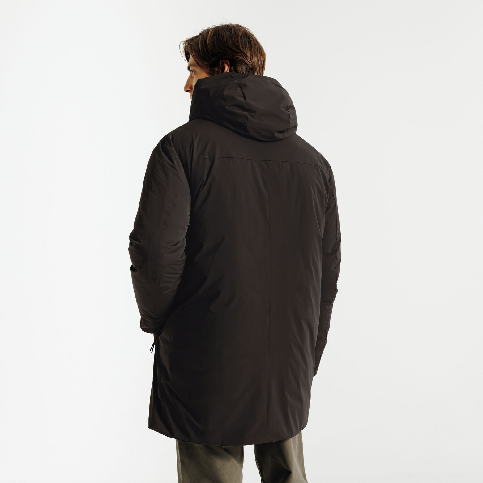 Parka longue &agrave; capuche