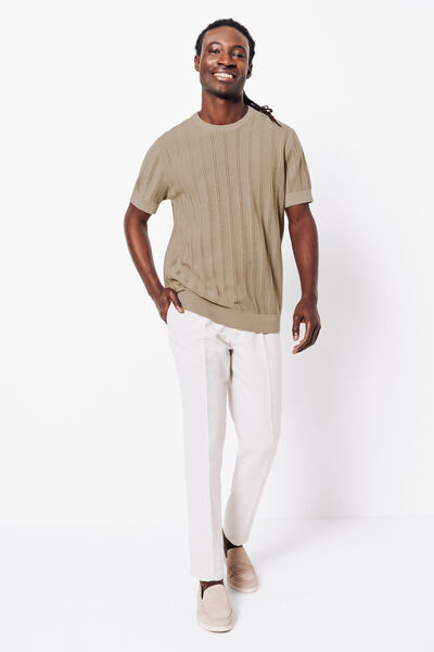 Tee shirt en maille jeux de points