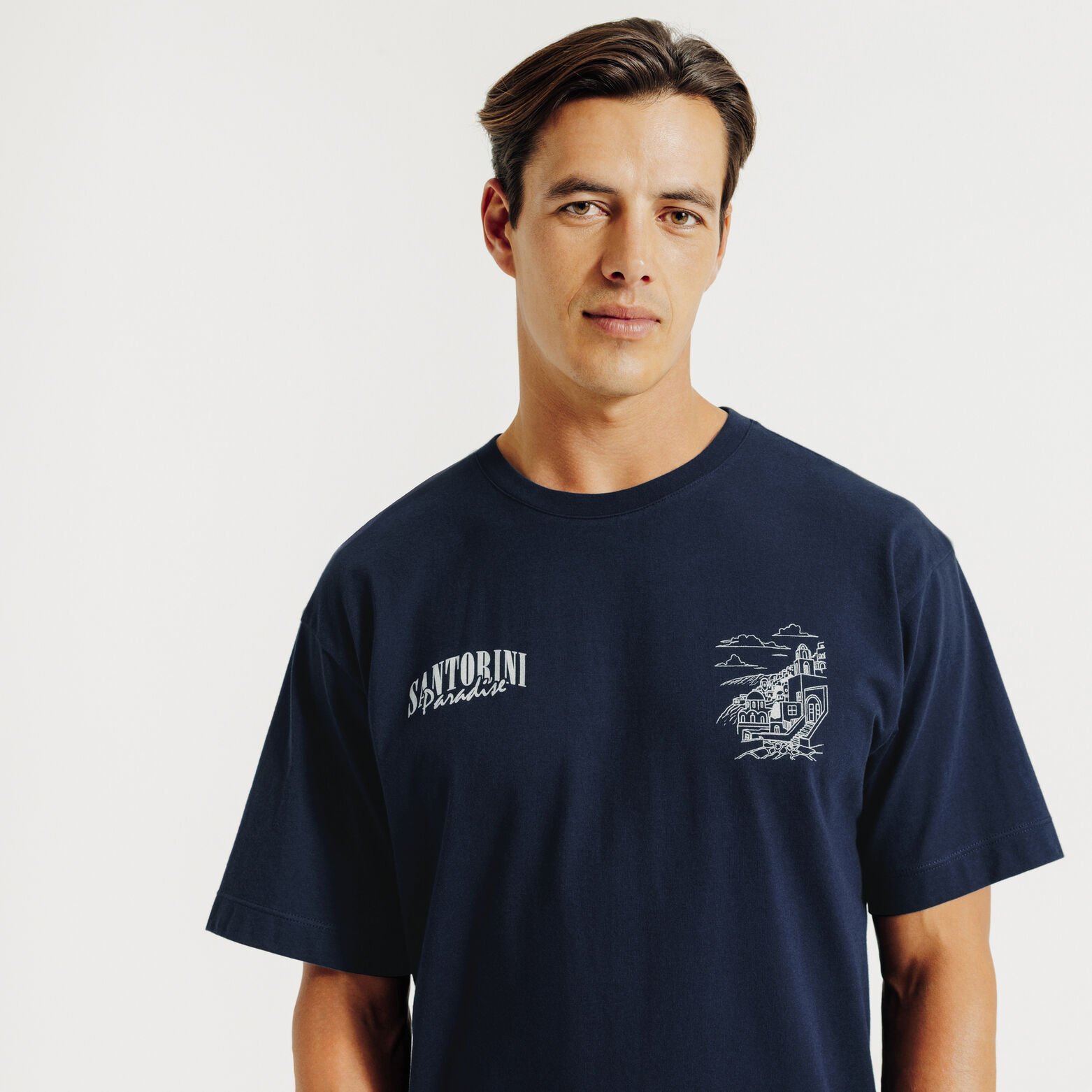 Tee shirt imprim&eacute; devant dos paysage