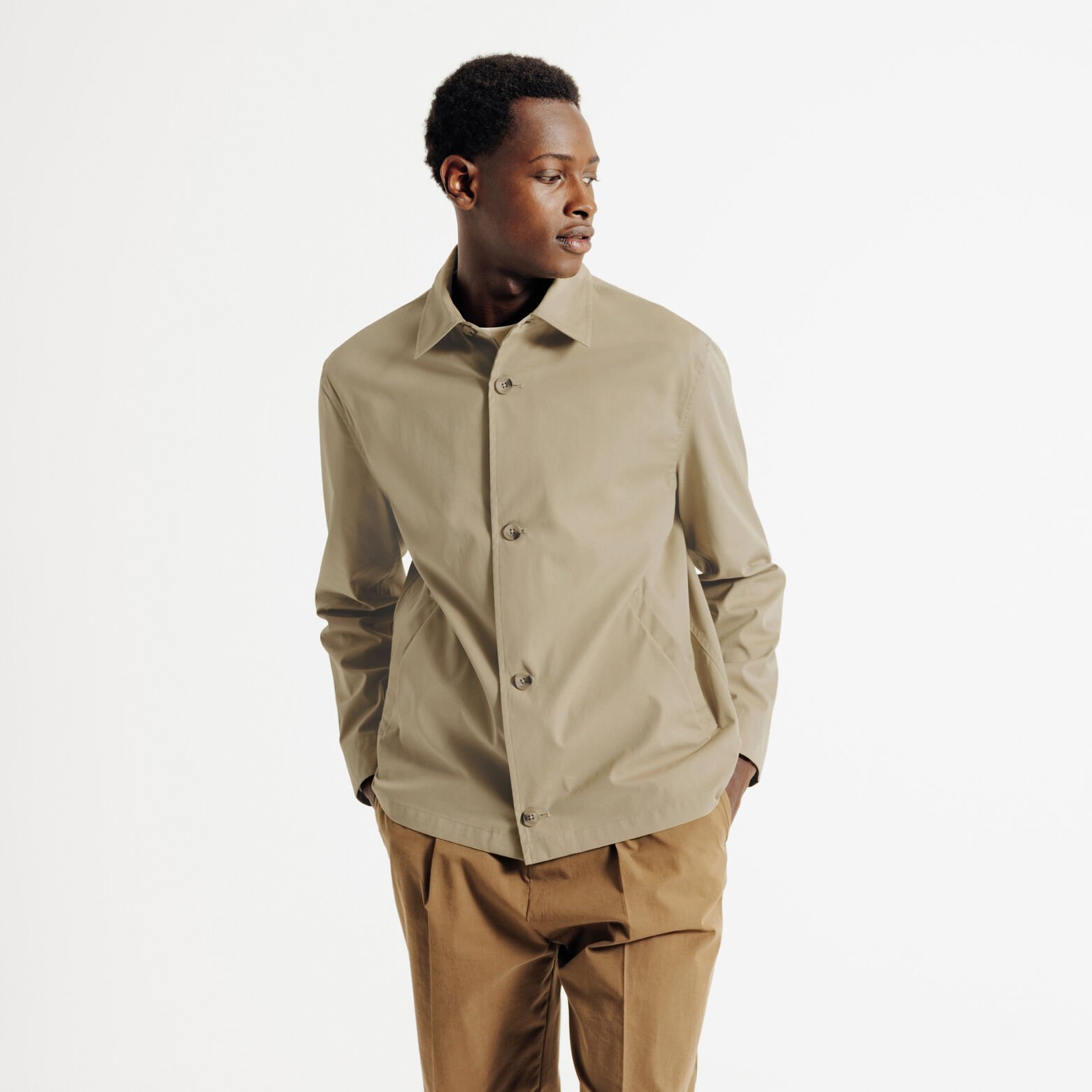 Veste mi-saison col chemise