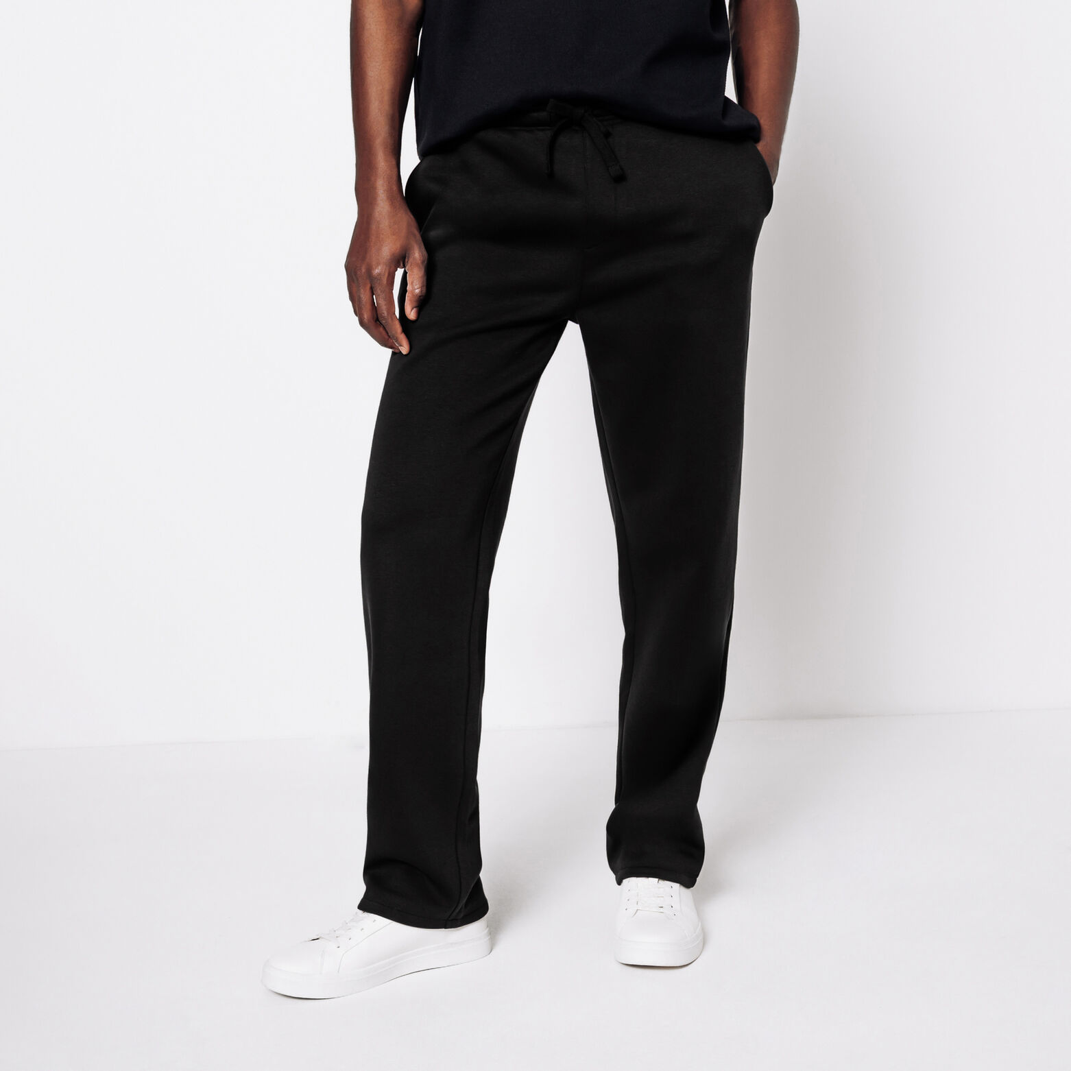 Jogging droit en molleton