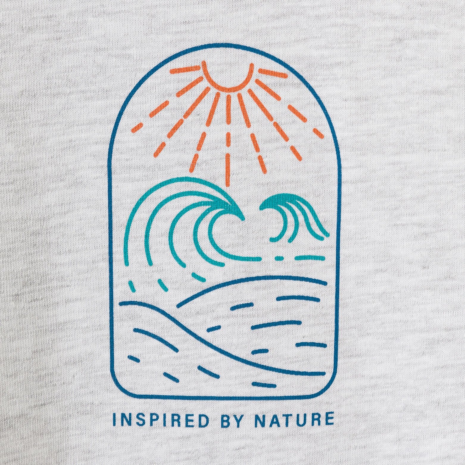 T-shirt ronde hals met print op de borst