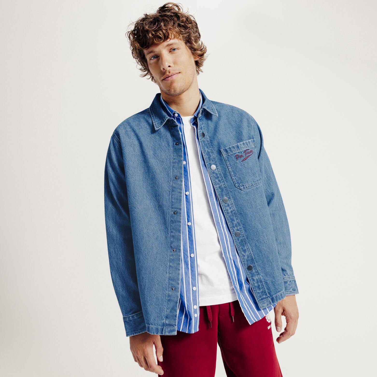 Surchemise en coton imprim&eacute;e