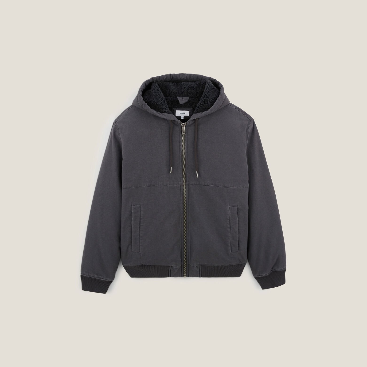 Blouson &agrave; capuche en coton