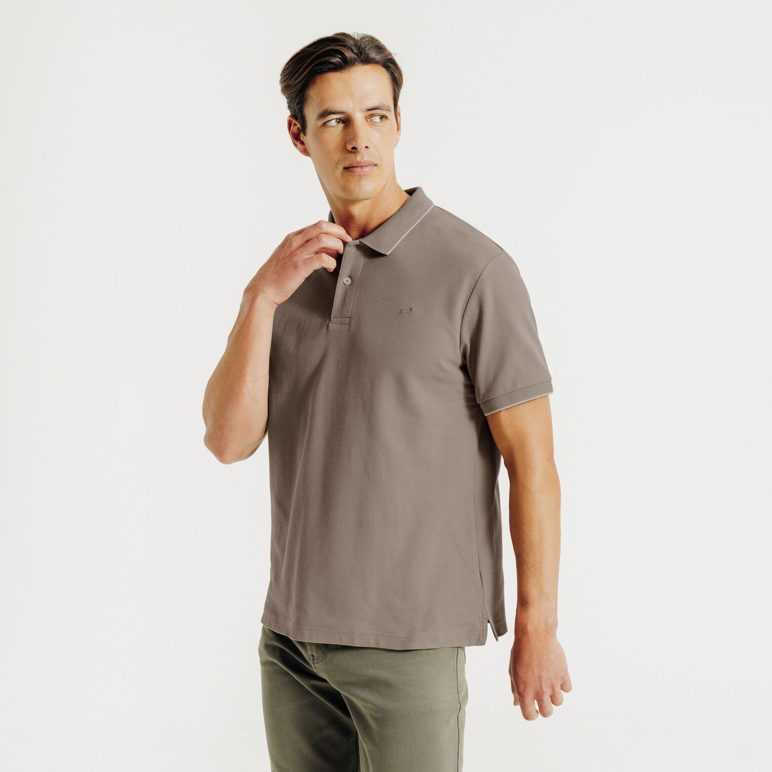 "Le Parfait by Jules" effen polo korte mouwen 