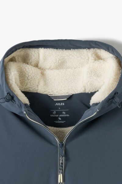 Blouson &agrave; capuche doubl&eacute; en sherpa